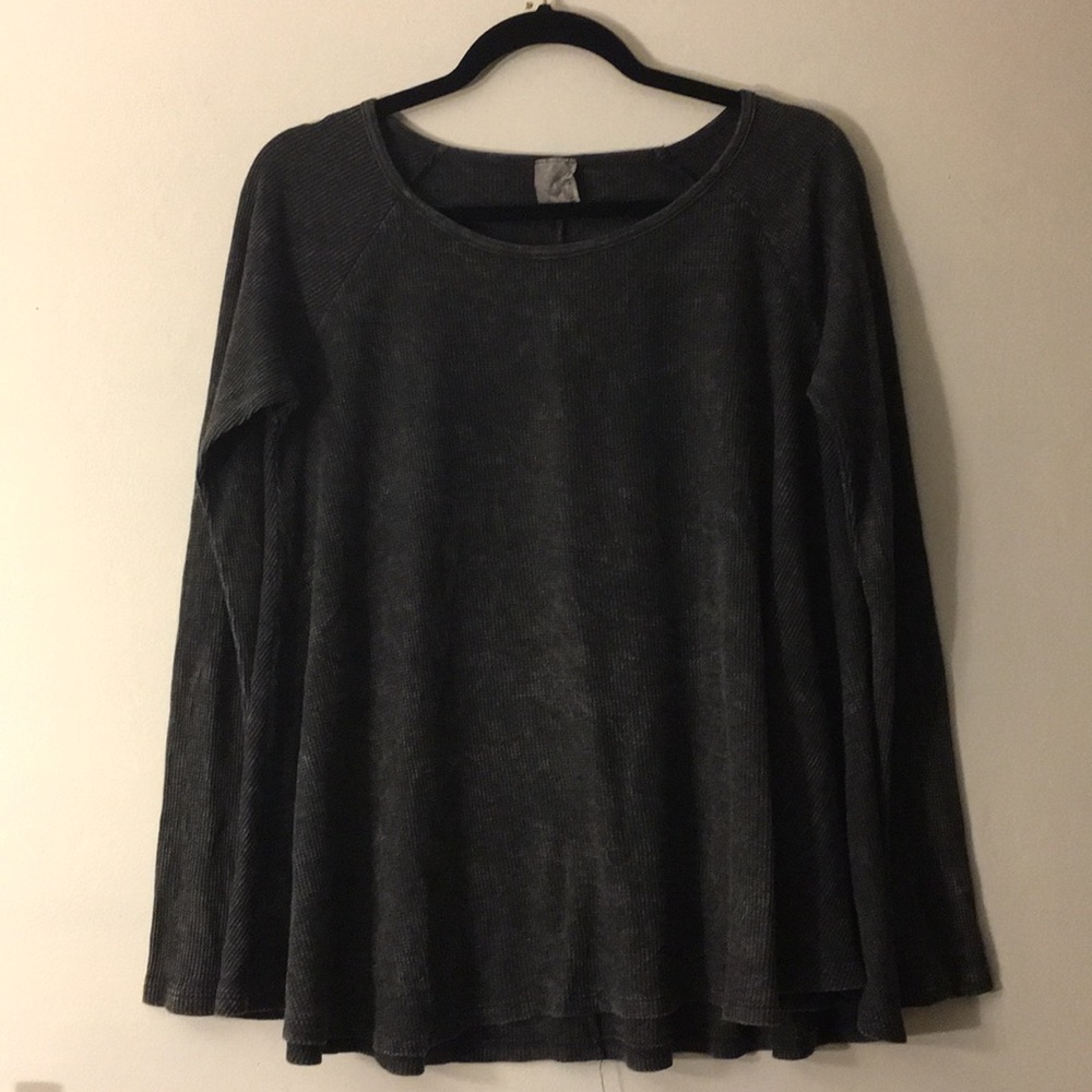 NWOT acid wash baby doll style long sleeve